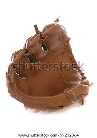 Leather Baseball glove studio cutout