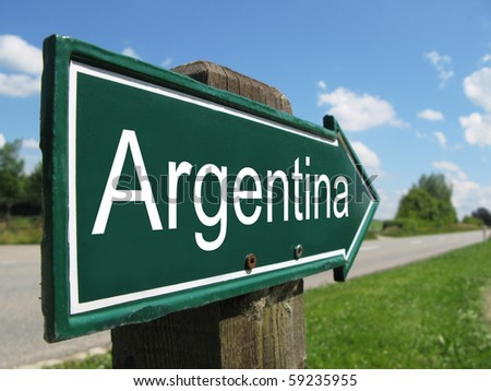 ARGENTINA road sign