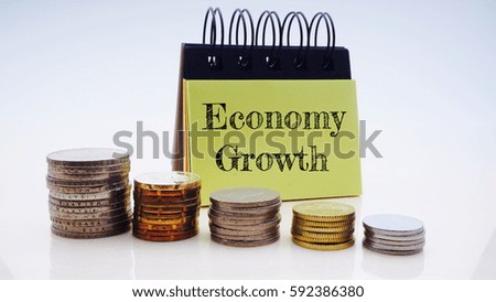 Conceptual image of business concept with  jar, coins and word on white background. Selective focus.