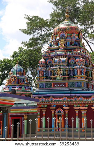 Big hindu temple in town Nadi, Fiji
