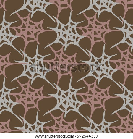 Stylized cobweb seamless pattern. Can be use for background, fabric, wrapping and others.