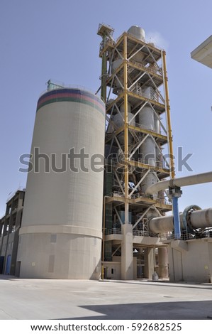 cement factory  machinery and manufacture work process In the countryside