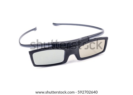  glasses isolated in white background