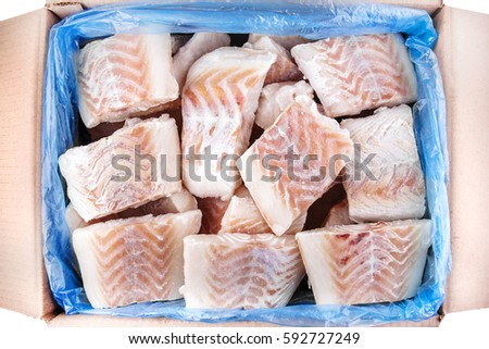 Frozen cod fillet