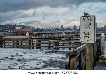 A view of the West Seattle waterfront in winter.