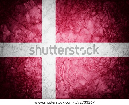Grunge flag of Denmark.