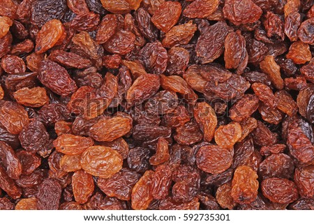 Raisins as background Grape Raisin texture.
