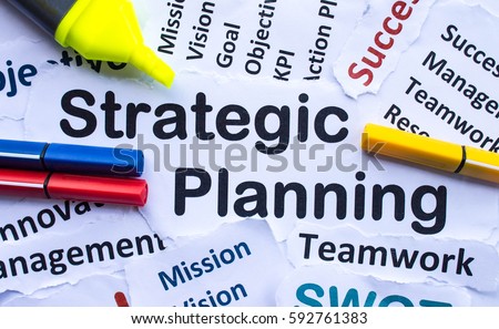 Strategic Planning Banner Royalty-Free Stock Photo #592761383