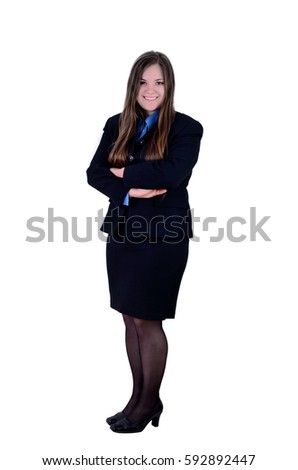 young business women on white background