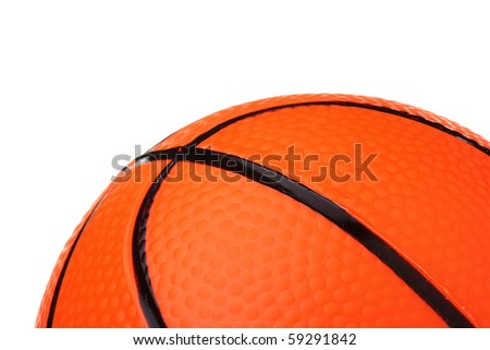 An orange ball for basketball. Add your text to the background.