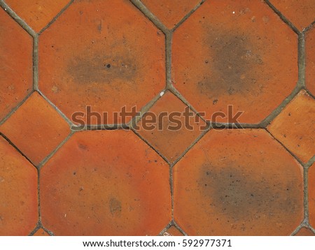 Terracotta floors brown.Brown terracotta floor tiles texture,background.
