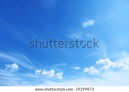 Blue sky. Royalty-Free Stock Photo #59299873