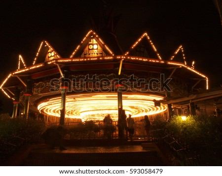 carousels at night