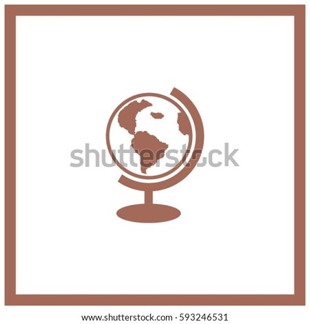 globe icon vector illustration.