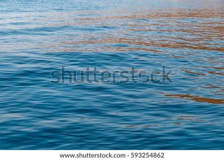 Abstract Sunset Ripples in the Ocean