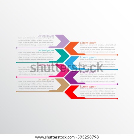 Vector infographic templates for detailed reports from the various process steps.