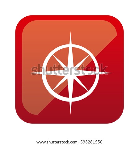 color square with compass icon vector illustration