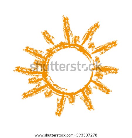color sticker sun abstract icon, vector illustracton design