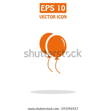 Balloon, Celebration, internet concept. Vector Icon.
