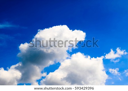 natural white cloud on sky