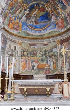 Cathedral Interior. Spoleto. Umbria.