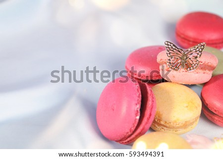 French macaroons, Spring background, Present for Mothers Day, 8 March, Teacher Day, Valentines Day, Birthday
