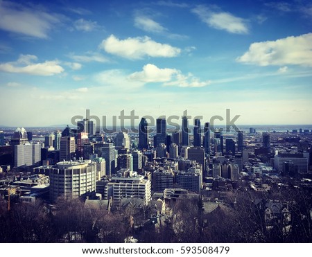 Lookout at Mount Royal, Montreal, Quebec, CANADA