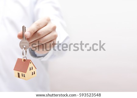 House key in hand 