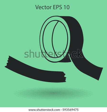 reel of adhesive tape vector illustration