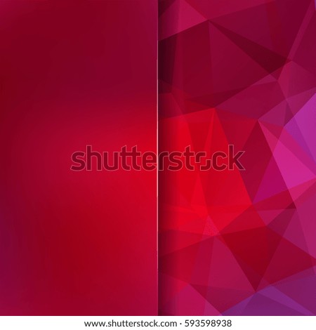 Abstract polygonal vector background. Red geometric vector illustration. Creative design template. Abstract vector background for use in design