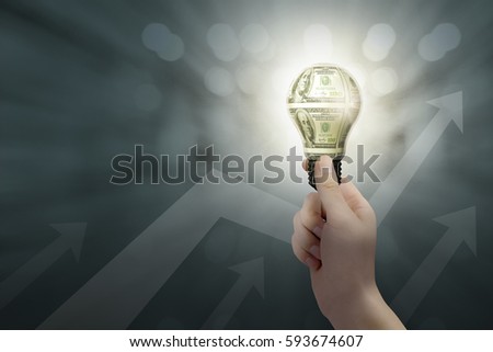 find money with bulb light