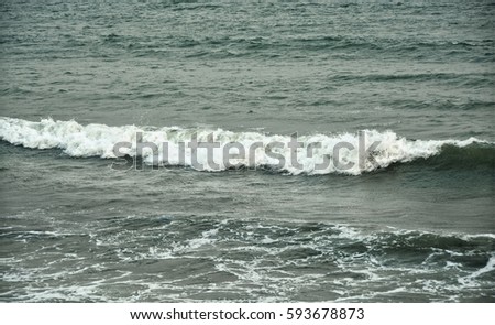 Beautiful ocean wave. Wonderful view of seascape. Marine background.  