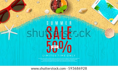 Web banner for summer sale