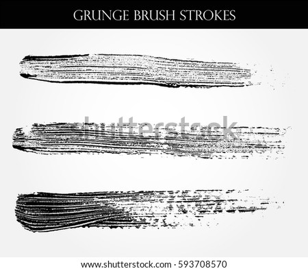 Grunge Brushes.Vector Brush Strokes.
