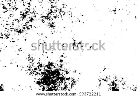 Grungy stone texture with scratches and grain. Black stains on transparent background. Rough surface of concrete wall. Vintage effect overlay. Distressed texture vector illustration. Old stone surface