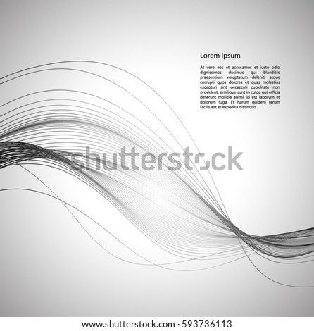 Abstract waves dynamic vector background. Illustration