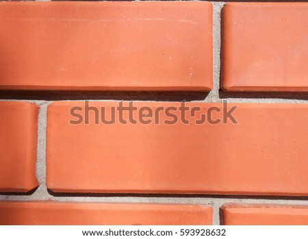 art of the brick wall of red color
