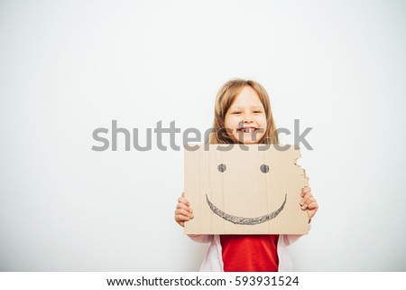 Smiley cheerful. little girl
