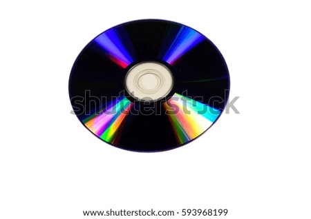 Cd disk isolated on a white background