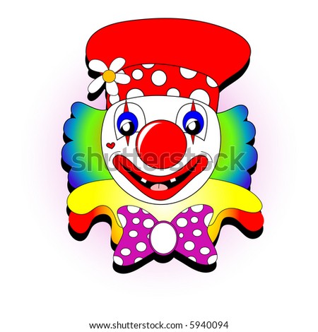 Clown illustration.