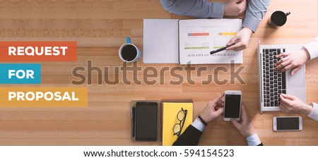 REQUEST FOR PROPOSAL CONCEPT Royalty-Free Stock Photo #594154523