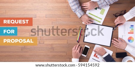 REQUEST FOR PROPOSAL CONCEPT Royalty-Free Stock Photo #594154592