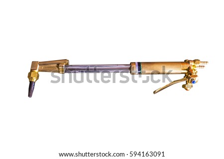 Oxy acetylene torch propane tools for cutting metal Royalty-Free Stock Photo #594163091