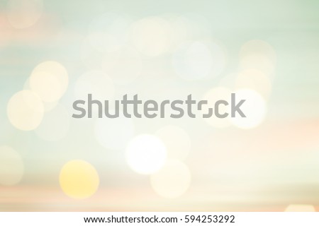 abstract blurred beautiful natural soft  beauty sky landscape background and ray flare light bokeh bulb.