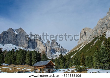 Dolomite Alps background