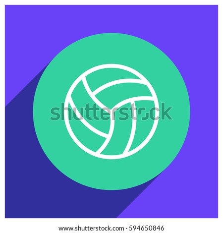 volleyball ball vector icon illustration