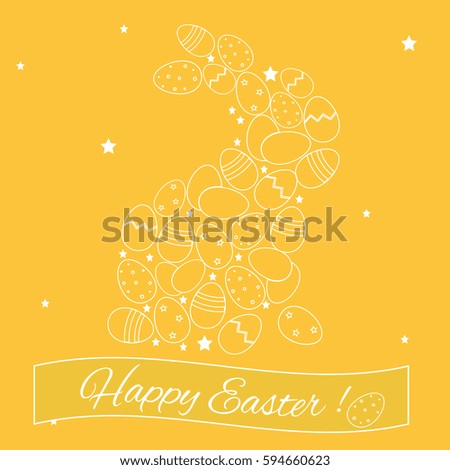 Easter Bunny from eggs