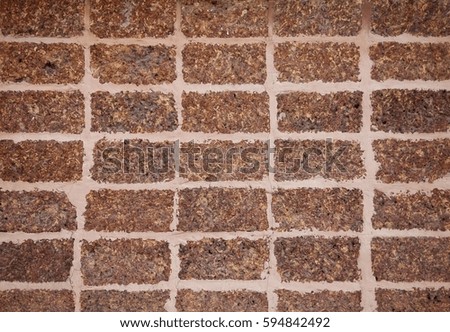big red brick wall of background