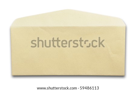 envelope white isolation