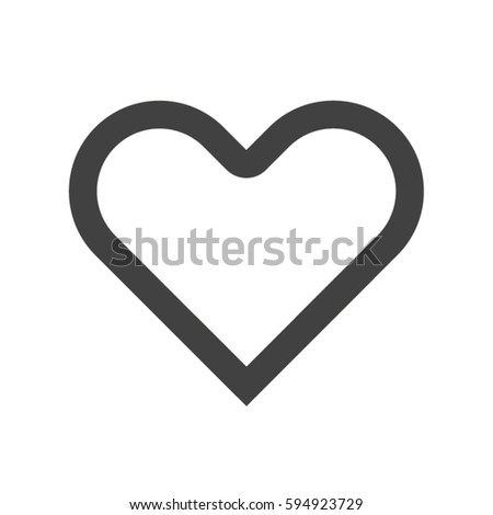 black striped vector heart